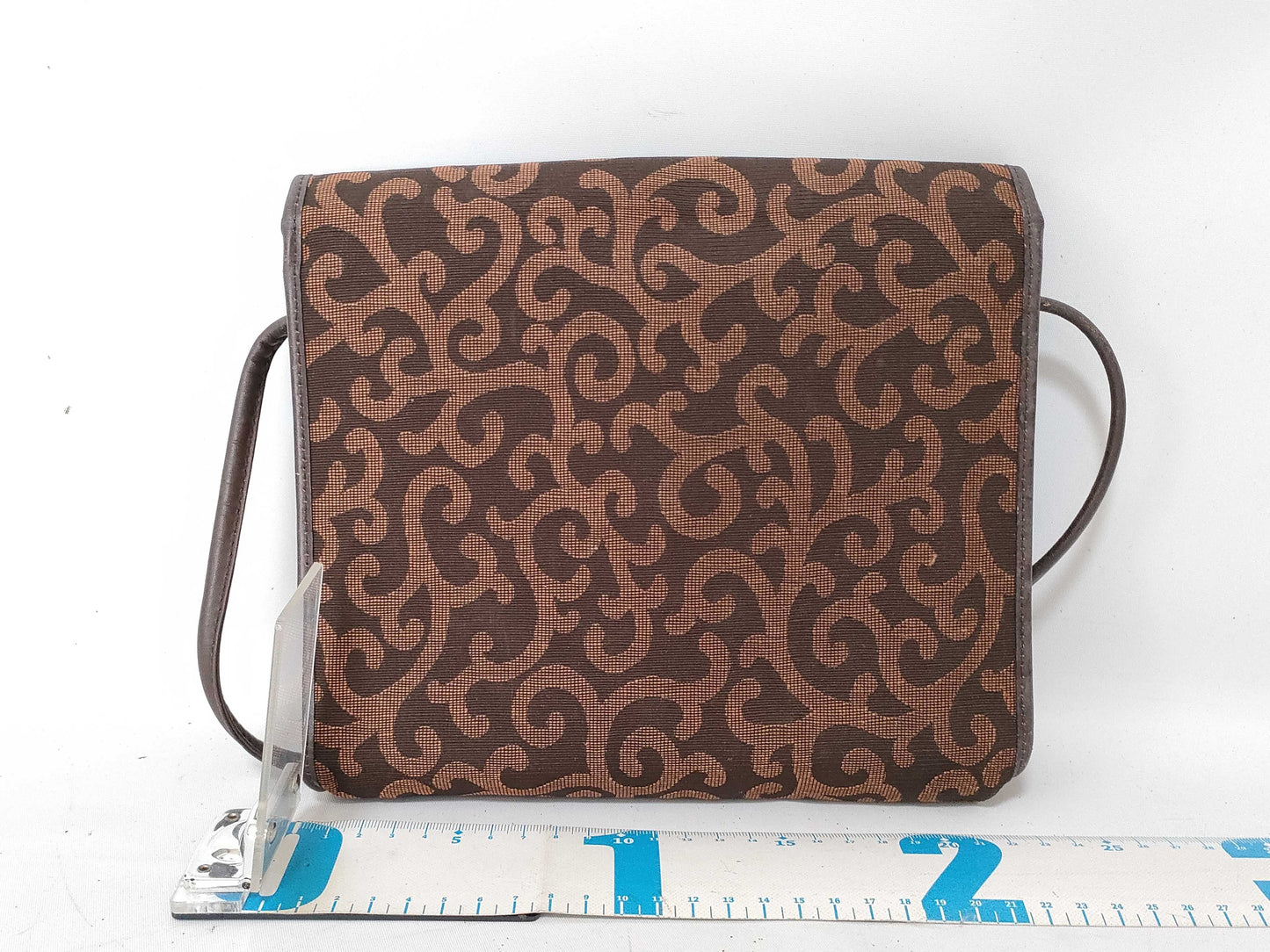 Yves Saint Laurent Canvas Shoulder Bag Brown