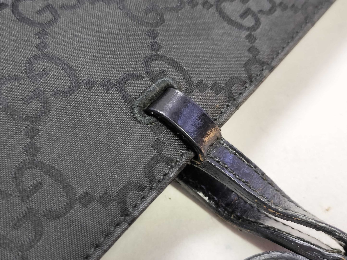 GUCCI GG Nylon Canvas Tote Bag 002/1021 3444 Black