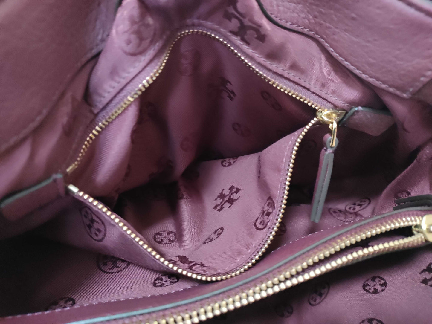 Tory Burch Leather Tote Bag, Wine Red