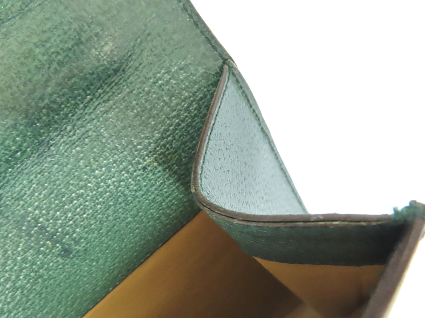 PRADA Prada Leather Business Bag Green Business Bag