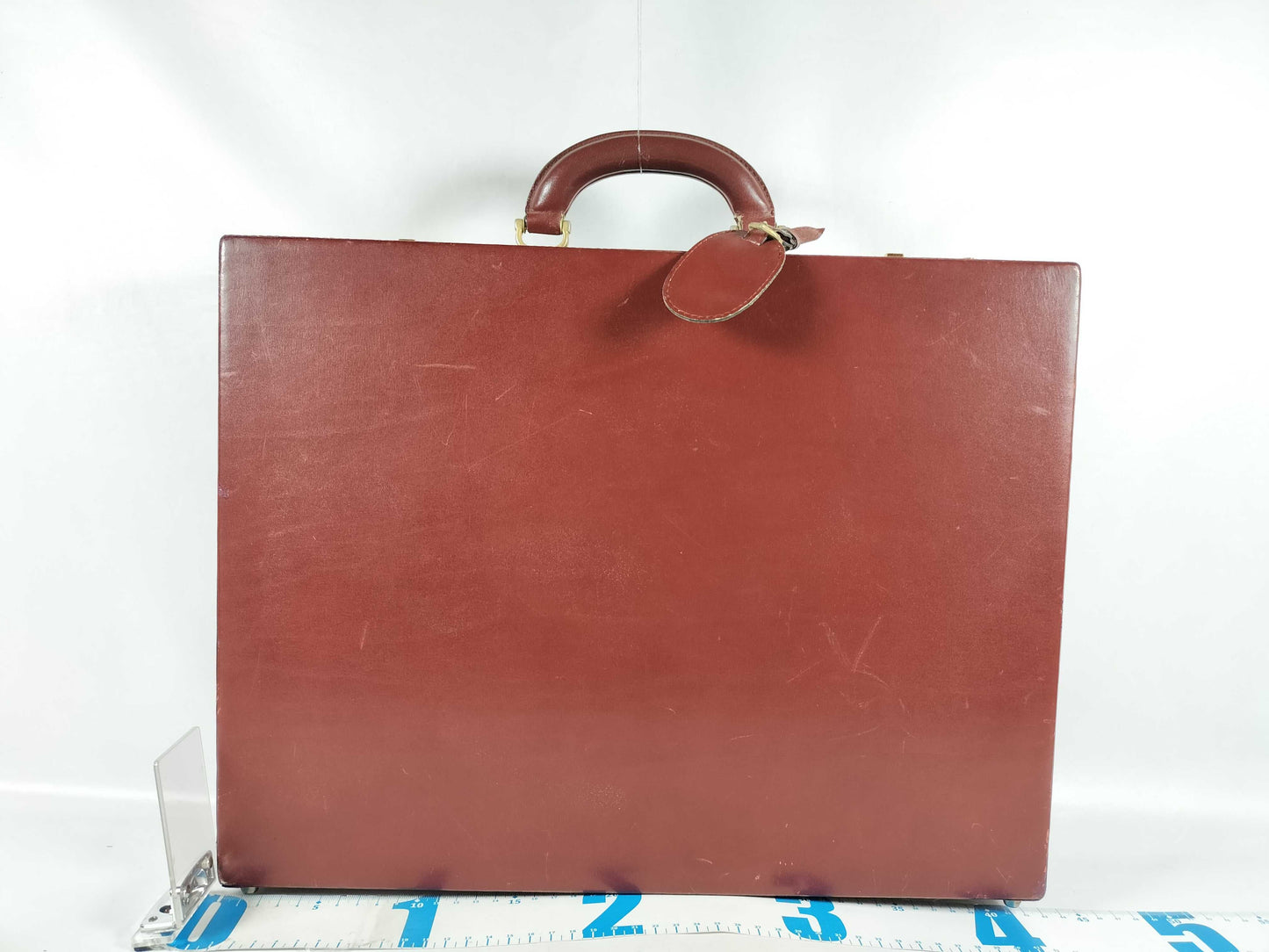 Cartier Must Line Leather Trunk Case Bordeaux Business Bag