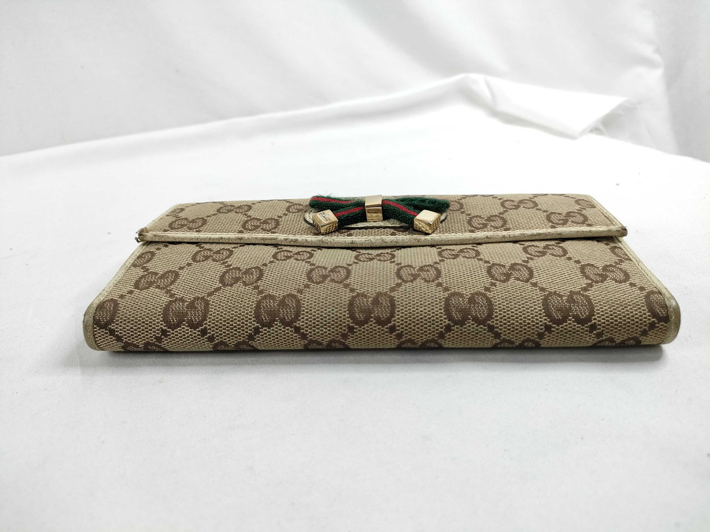 GUCCI GG Canvas Gucci Sherry Line GG Canvas Long Wallet 167464・0416 Beige Wallet
