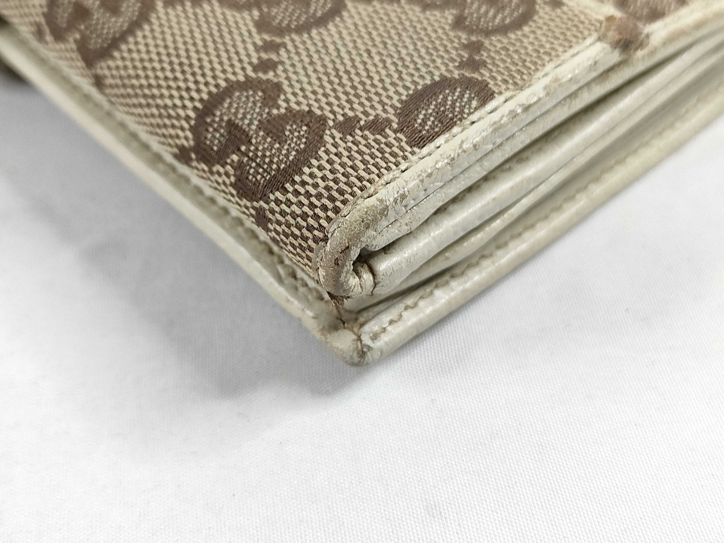 GUCCI GG Canvas Gucci Sherry Line GG Canvas Long Wallet 167464・0416 Beige Wallet