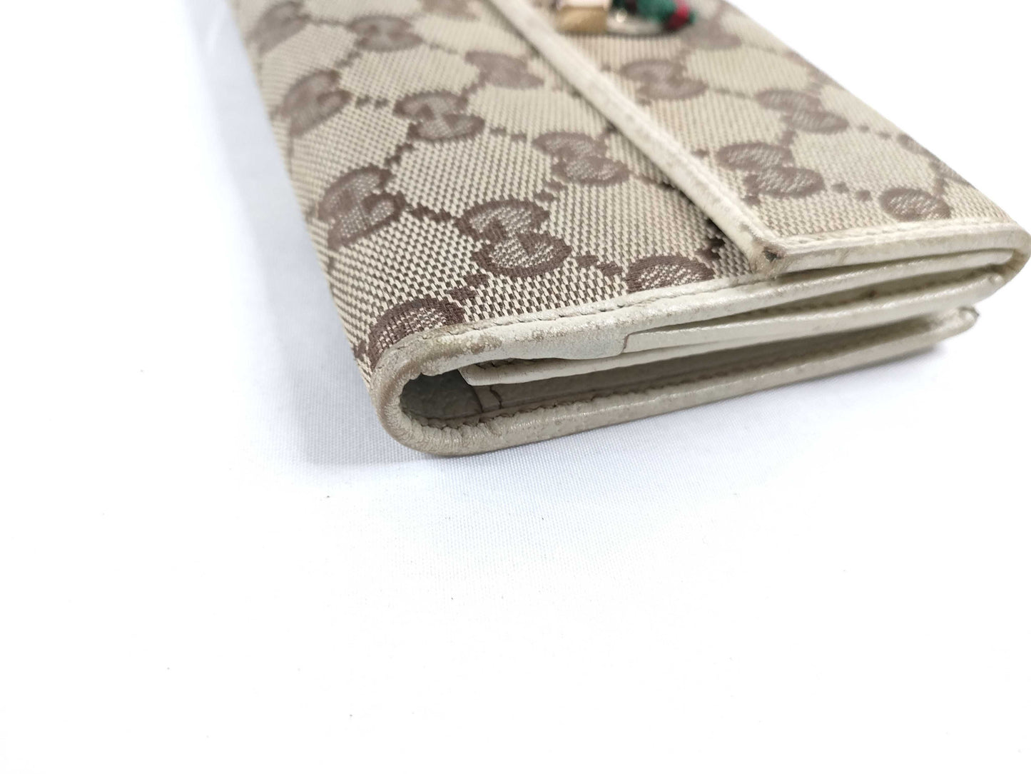 GUCCI GG Canvas Gucci Sherry Line GG Canvas Long Wallet 167464・0416 Beige Wallet