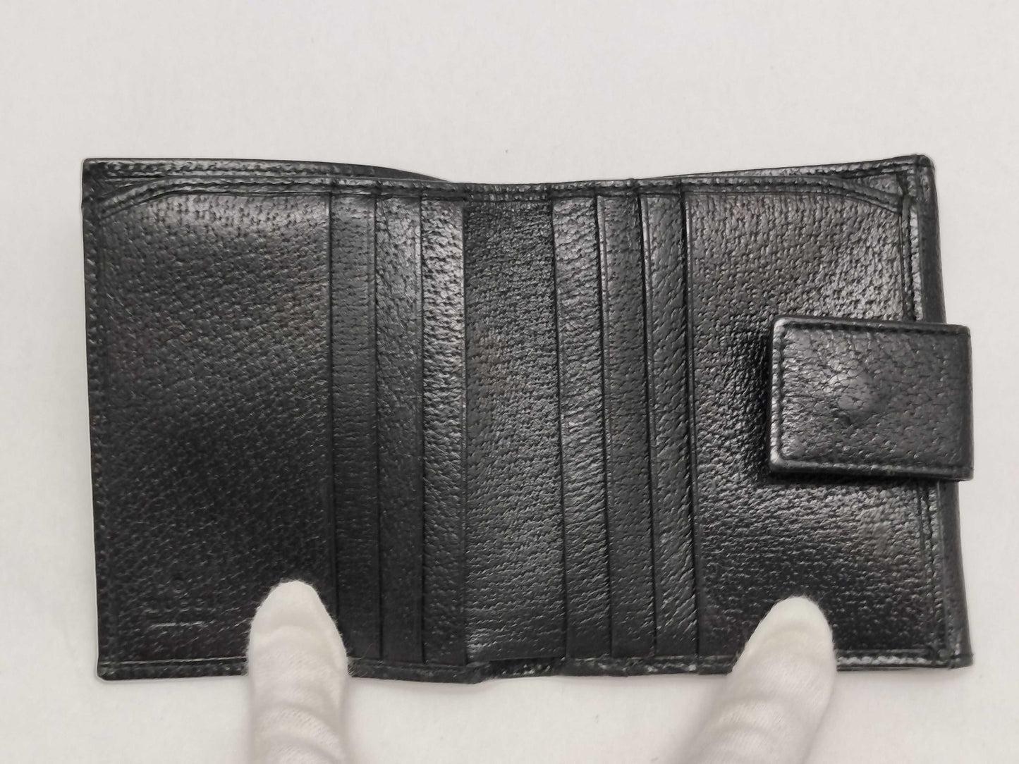 GUCCI Leather Bifold Wallet 035・0416・2067 Black Wallet