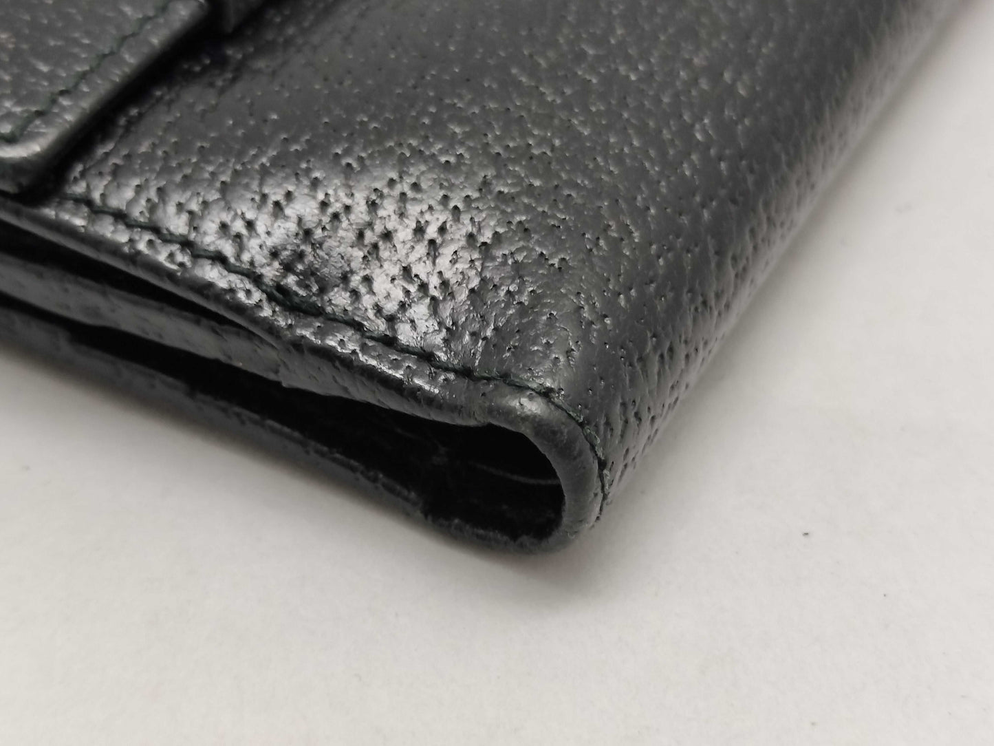 GUCCI Leather Bifold Wallet 035・0416・2067 Black Wallet