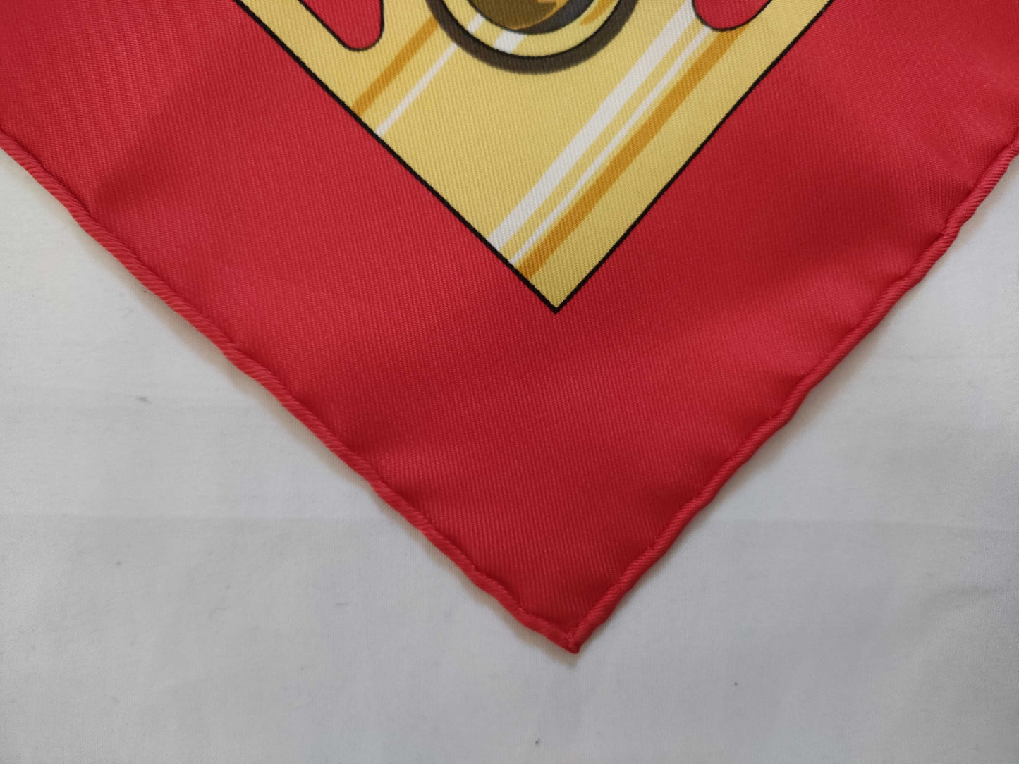HERMES Carre 90 SEXTANTS Sextant Silk Scarf Red Other Accessories