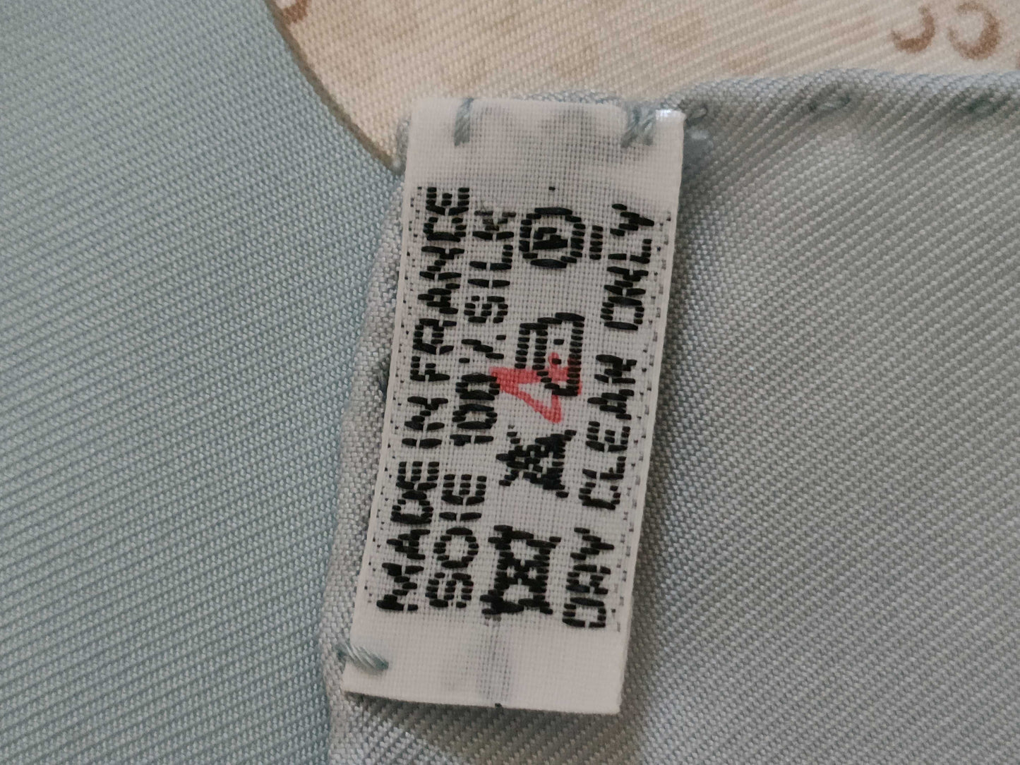 HERMES Carré 90 Golf Ball Silk Scarf Light Blue x White Other Accessories