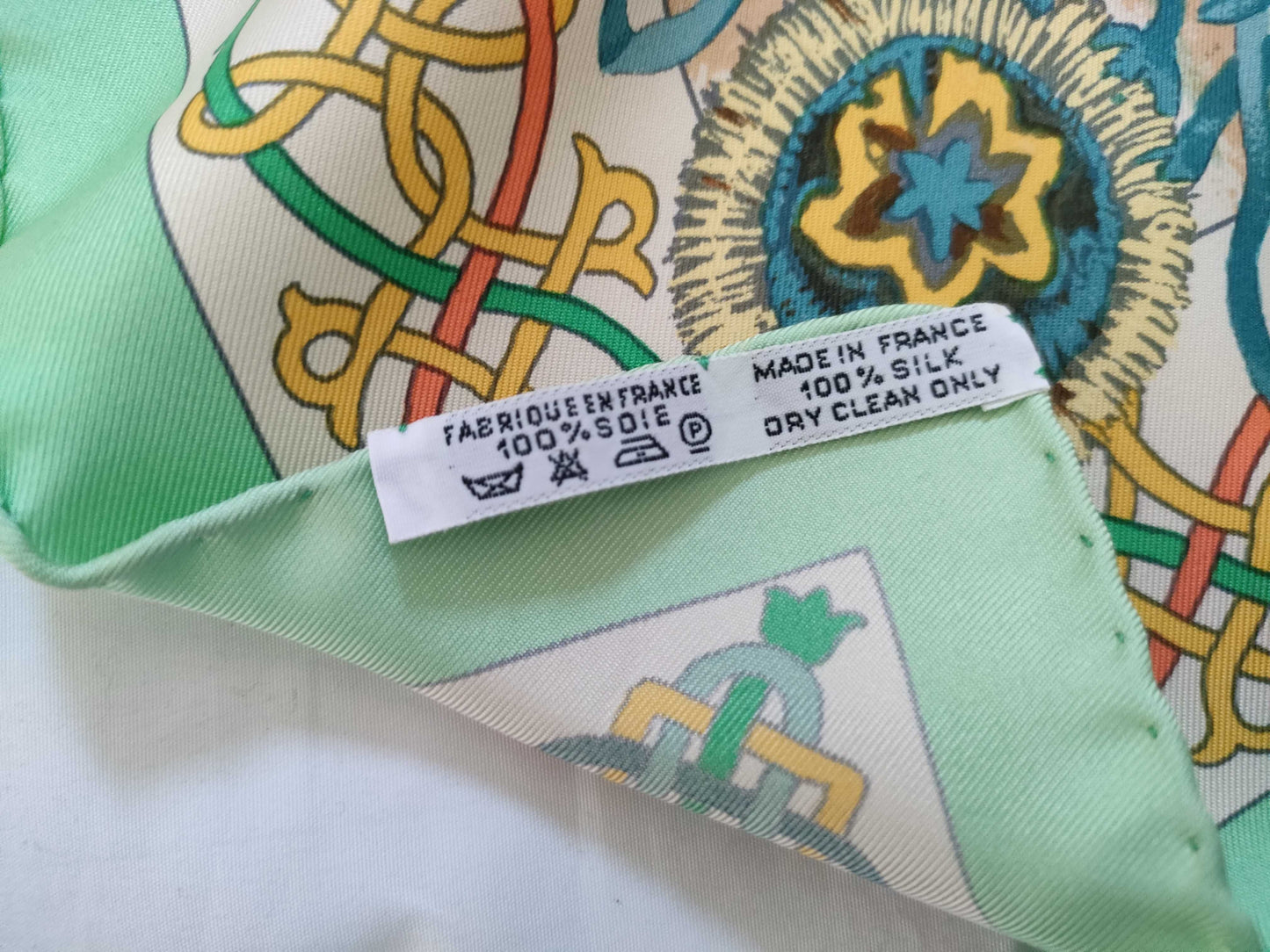 HERMES Carre 90 PLUMES DE LOUEST Silk Scarf Brown Other Accessories