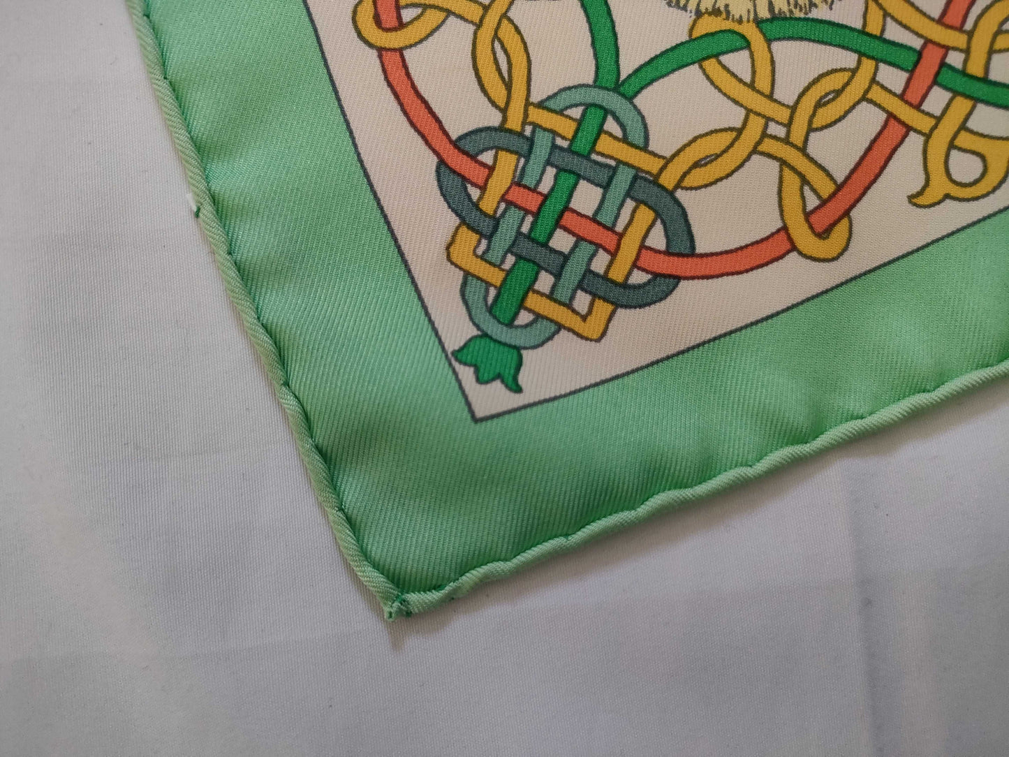 HERMES Carre 90 PLUMES DE LOUEST Silk Scarf Brown Other Accessories