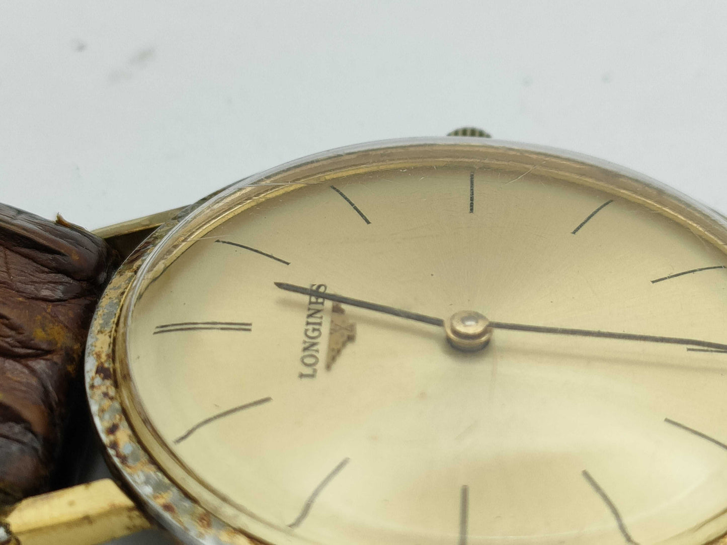 LONGINES 17 784859 Manual Winding Gold Dial Boys' Watch