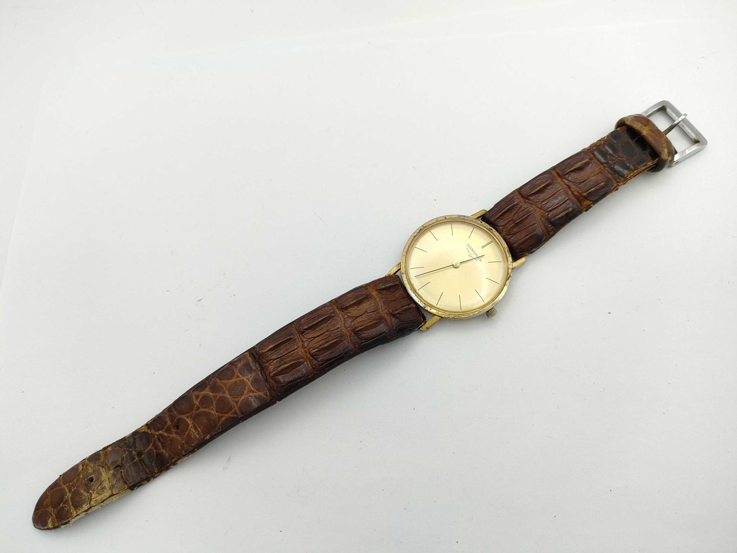 LONGINES 17 784859 Manual Winding Gold Dial Boys' Watch