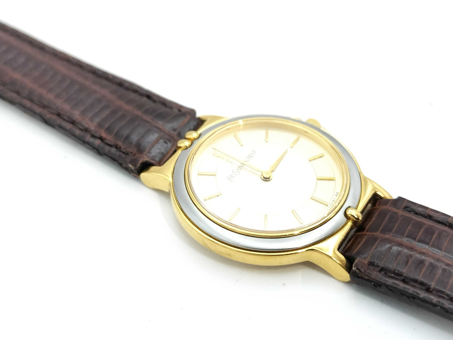 Yves Saint Laurent 2200-228481 1111777 Quartz Gold Dial Women's Watch