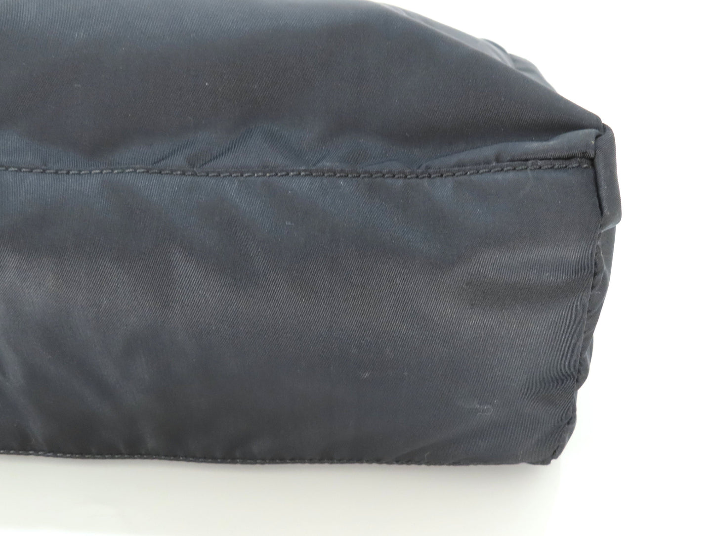 PRADA Prada Triangle Logo Tessuto Tote Bag Black Tote Bag