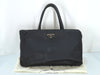 PRADA Prada Triangle Logo Tessuto Tote Bag Black Tote Bag