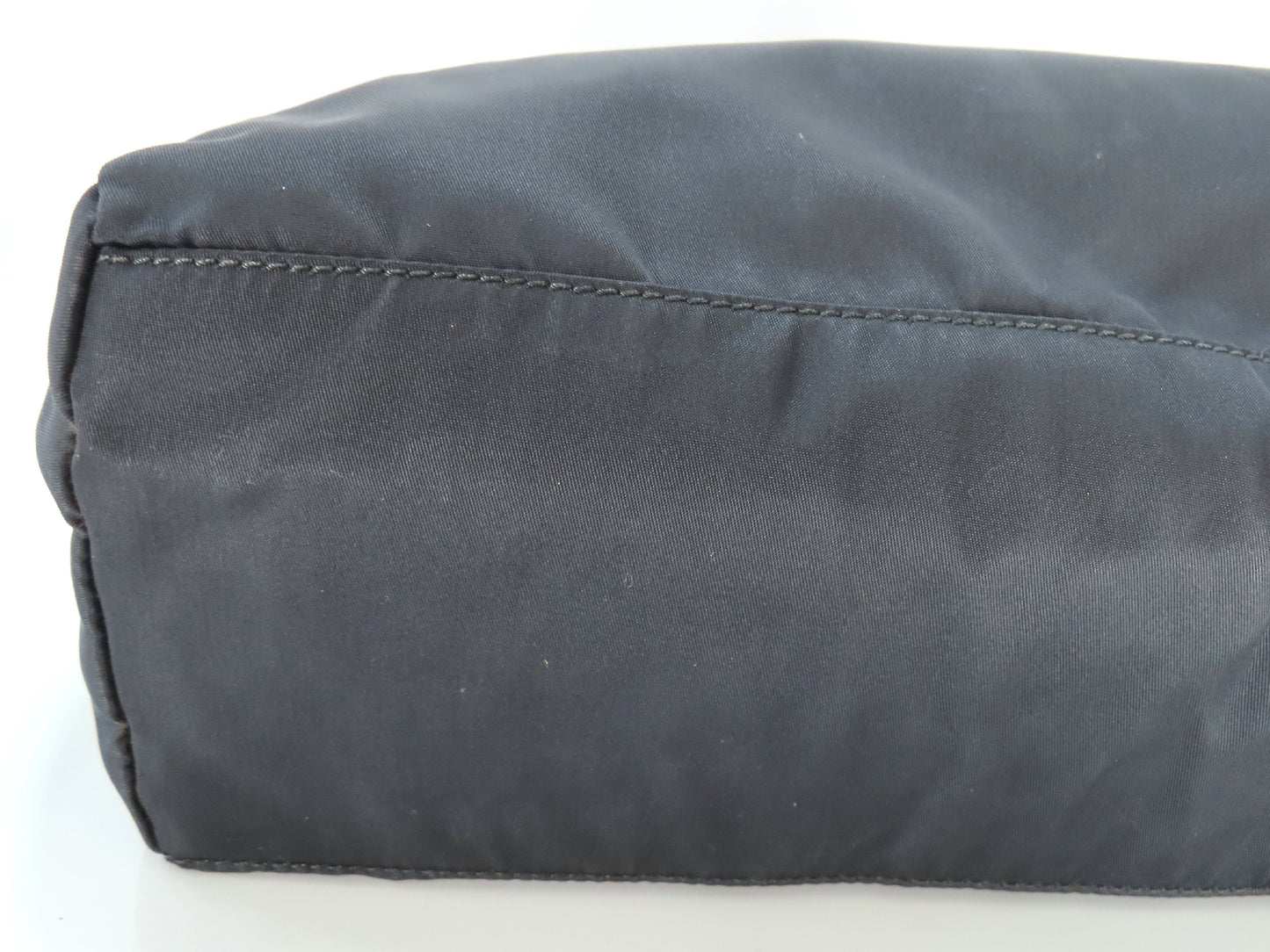 PRADA Prada Triangle Logo Tessuto Tote Bag Black Tote Bag