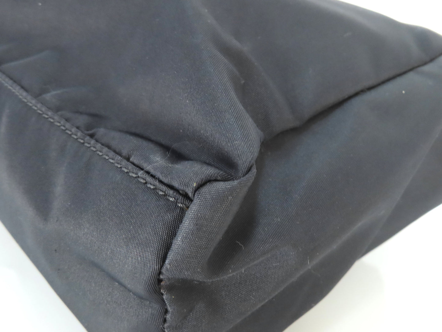 PRADA Prada Triangle Logo Tessuto Tote Bag Black Tote Bag