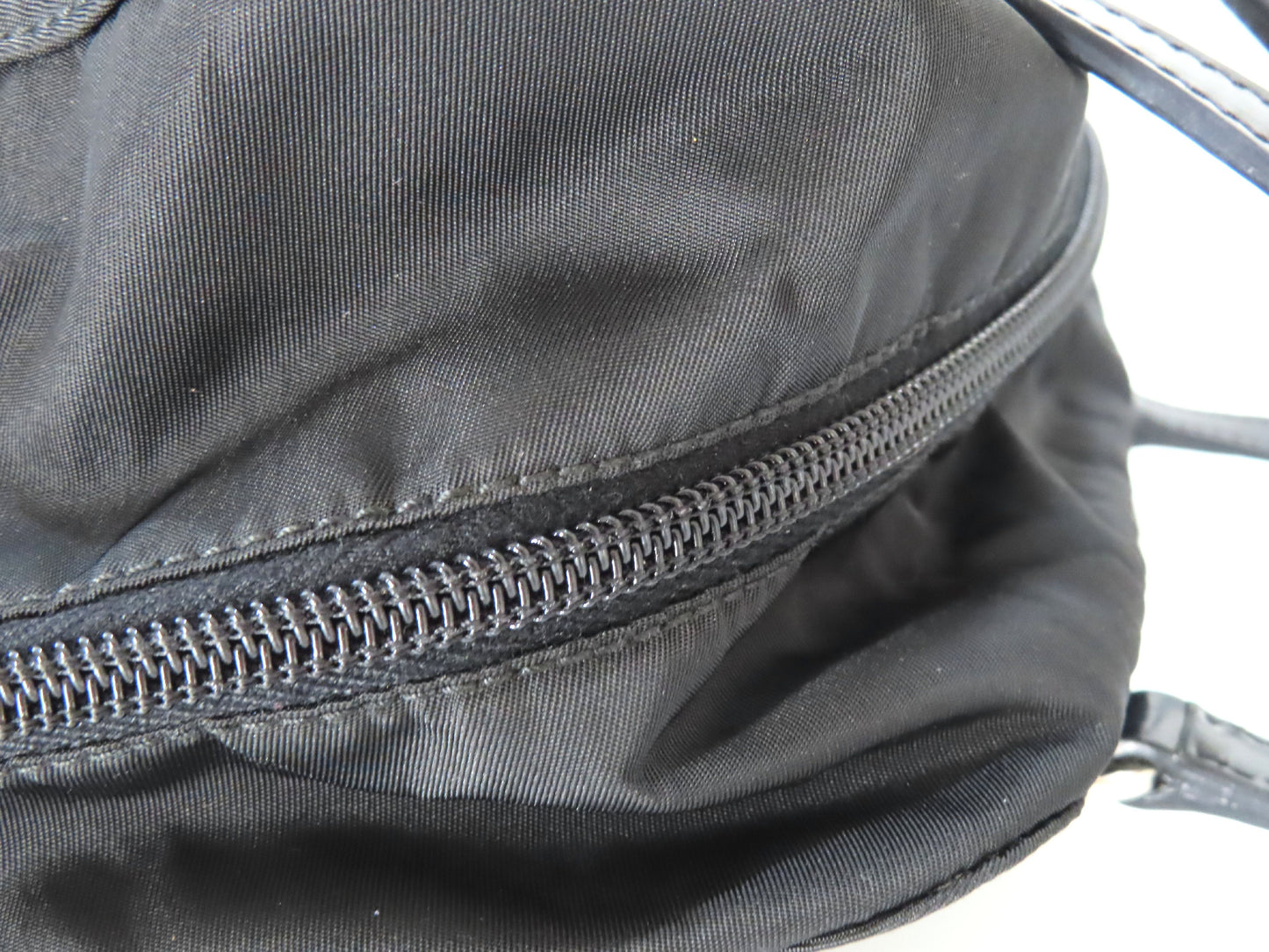 PRADA Prada Evening Heart Triangle Logo Plate Tessuto Tote Bag Black Tote Bag