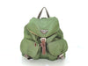PRADA Prada Triangle Plate Tessuto Backpack Green Backpack