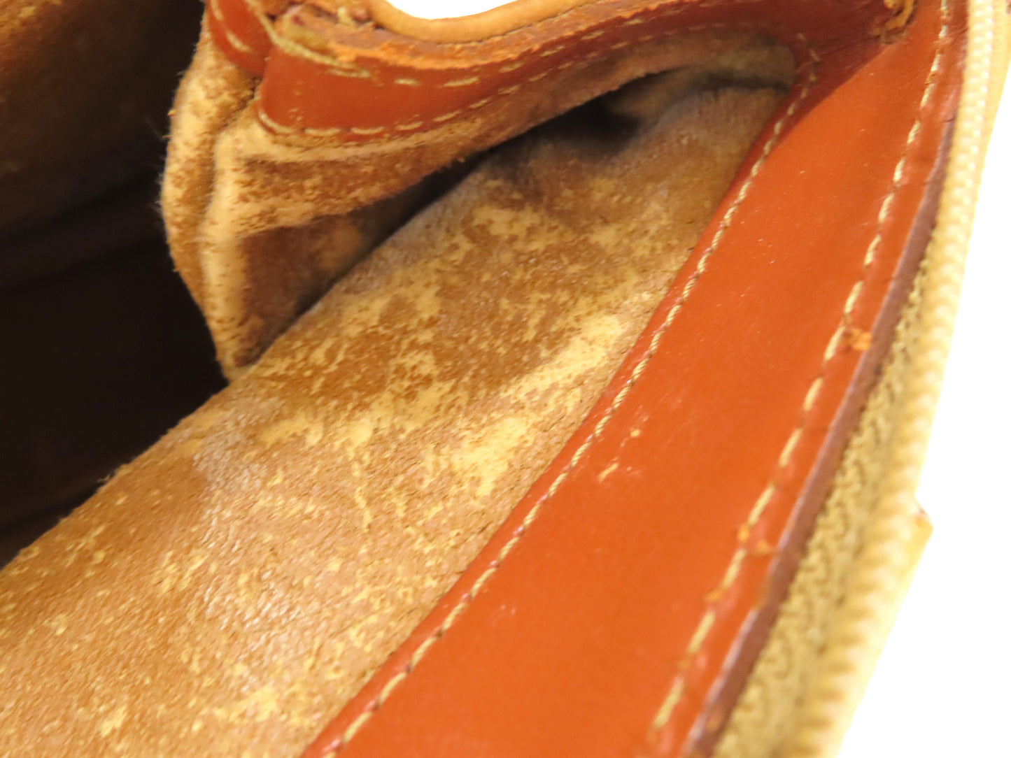 MCM Visetos Leather Second Bag, Camel