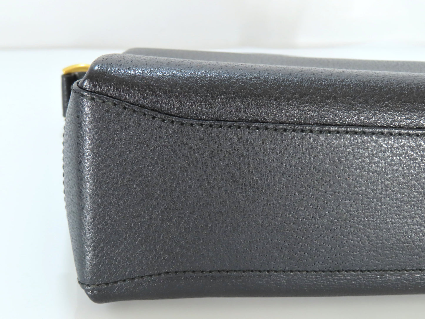 GUCCI Bamboo Leather 2-Way Handbag 000・2046・0175 Black Handbag