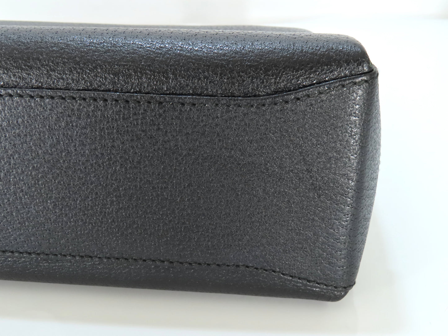 GUCCI Bamboo Leather 2-Way Handbag 000・2046・0175 Black Handbag