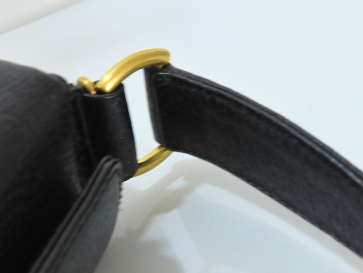 GUCCI Bamboo Leather 2-Way Handbag 000・2046・0175 Black Handbag