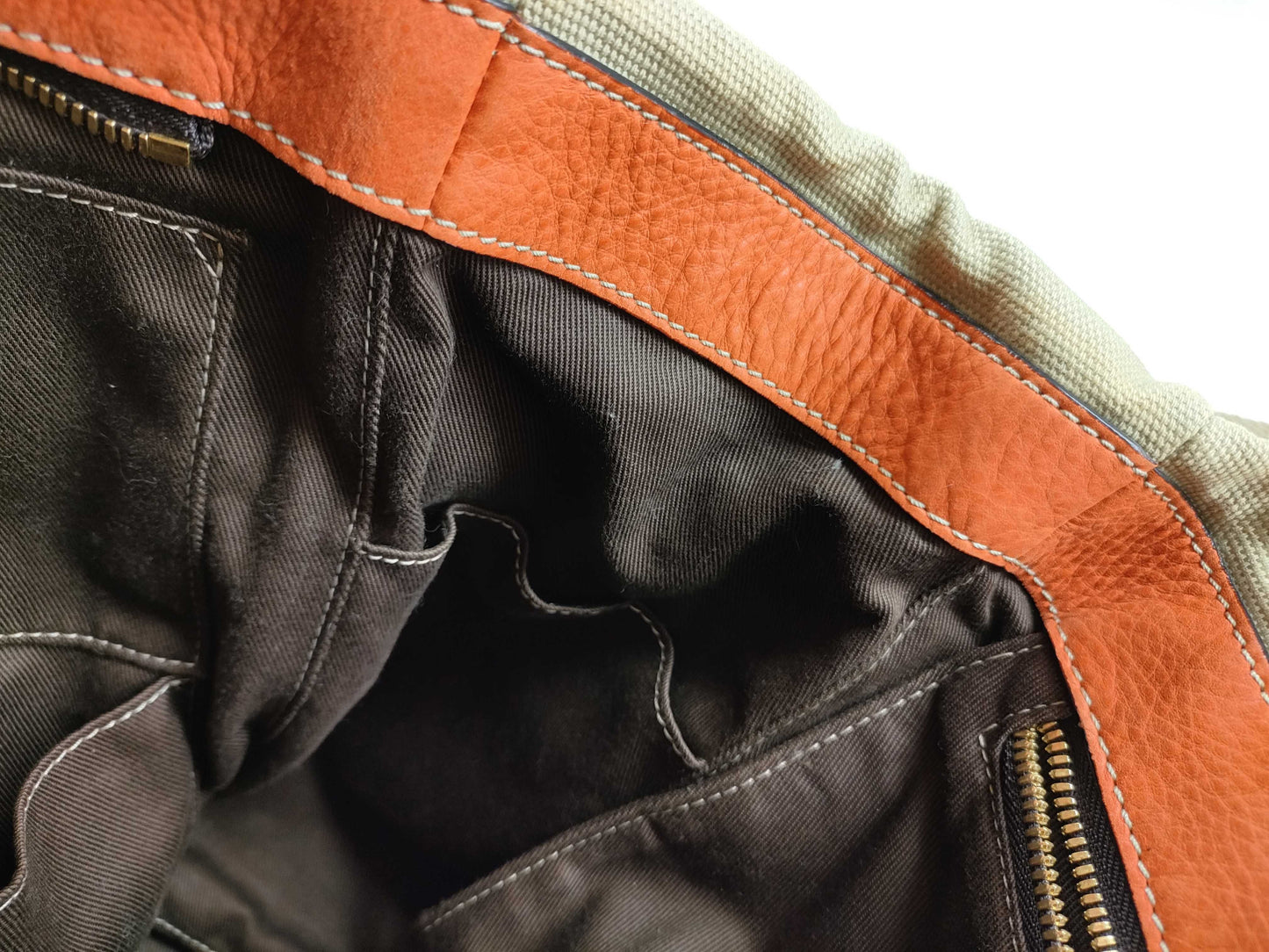 LOEWE Anagram Canvas 2-Way Tote Bag, Beige x Orange, Shoulder Bag