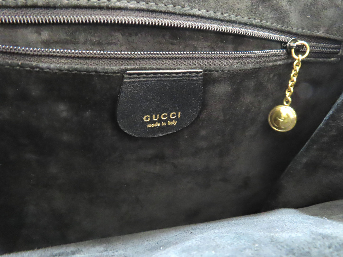 GUCCI Gucci Leather Handbag 002・1781・0347 Black Handbag