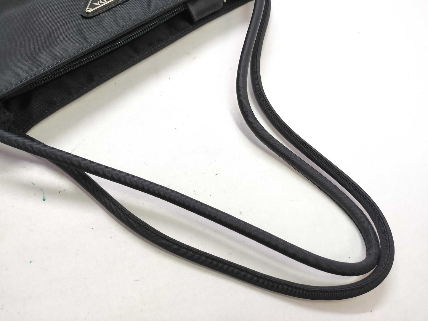 PRADA Nylon Prada Triangle Logo Plate Tessuto Tote Bag B6243 Black Tote Bag