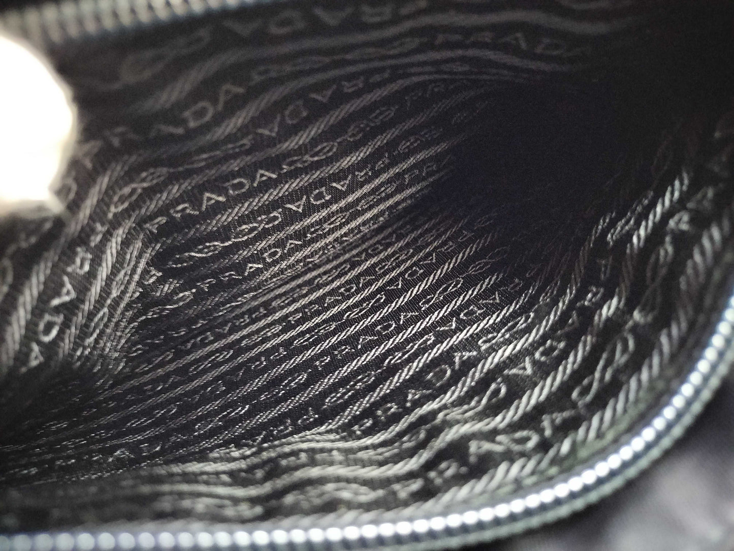 PRADA Nylon Prada Triangle Logo Plate Tessuto Tote Bag B6243 Black Tote Bag