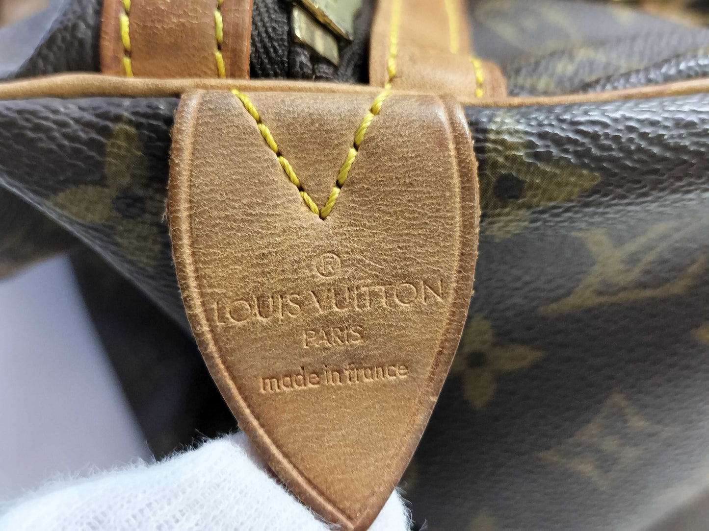 LOUIS VUITTON Monogram LV Monogram Sax Souple 35 M41626 Boston Bag with unclear serial number