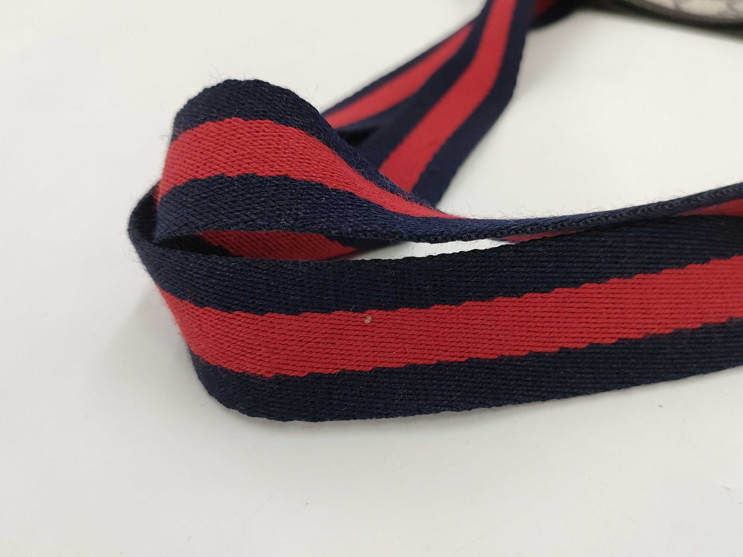 GUCCI Sherry Line GG Supreme Tote Bag 904.02.003 Gray x Navy Tote Bag