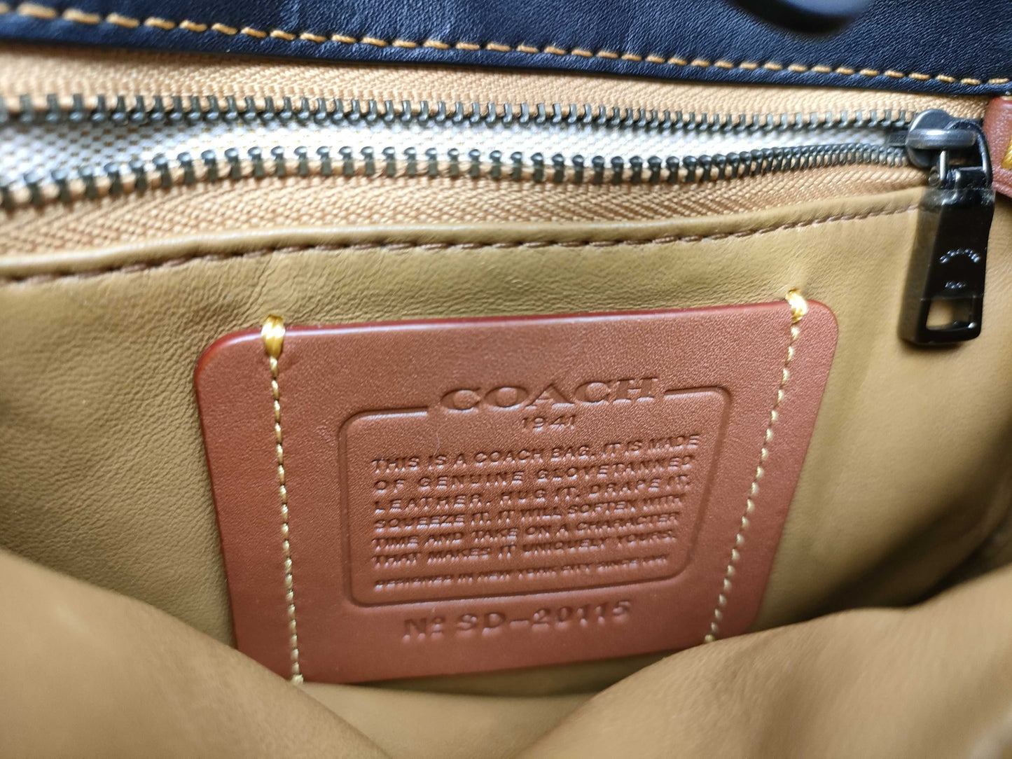 COACH Leather Shoulder Bag 20115 Black Shoulder Bag