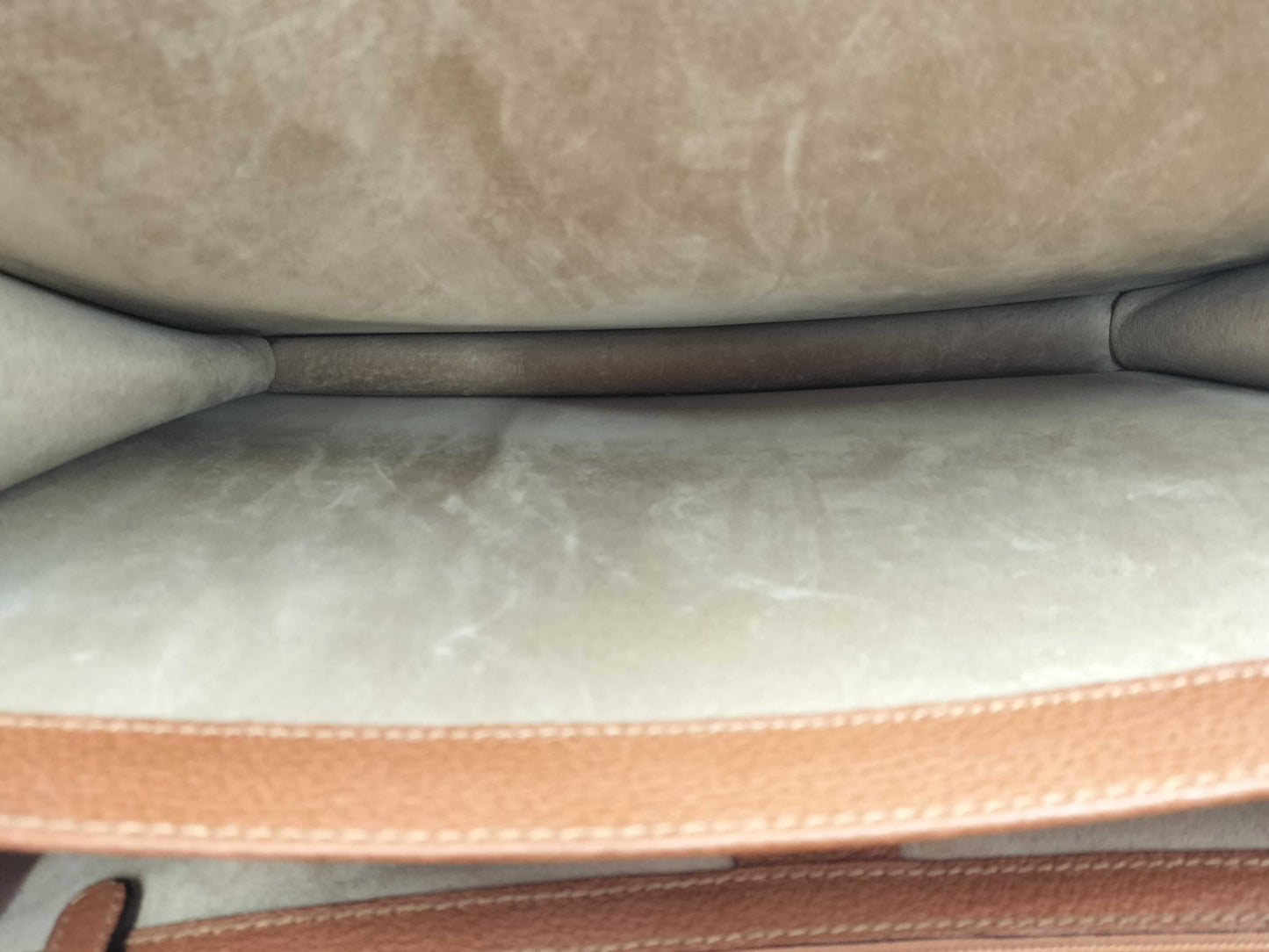 GUCCI Bamboo Leather Briefcase 015.1046.3304 Camel Business Bag