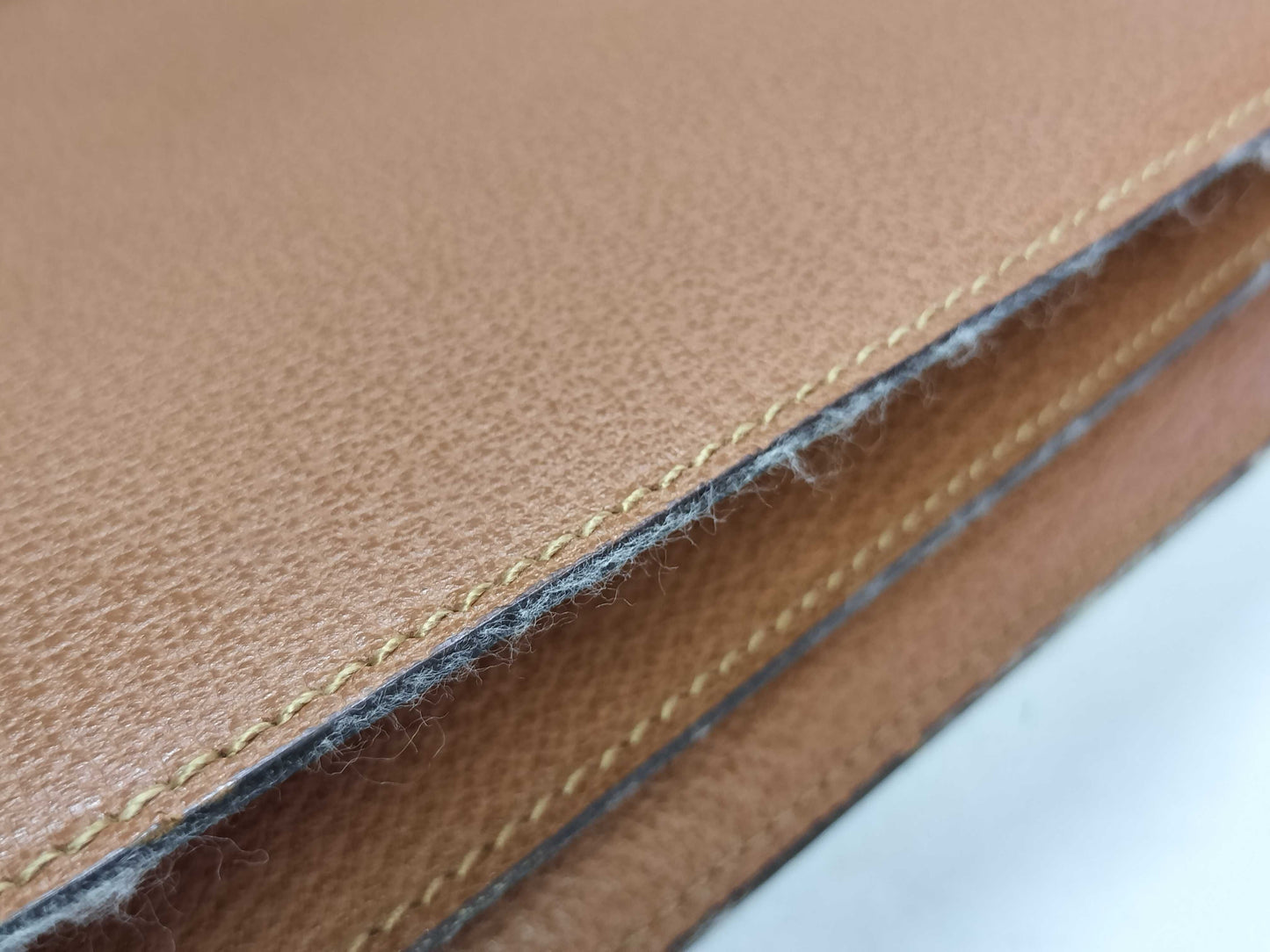 GUCCI Bamboo Leather Briefcase 015.1046.3304 Camel Business Bag