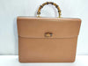 GUCCI Bamboo Leather Briefcase 015.1046.3304 Camel Business Bag