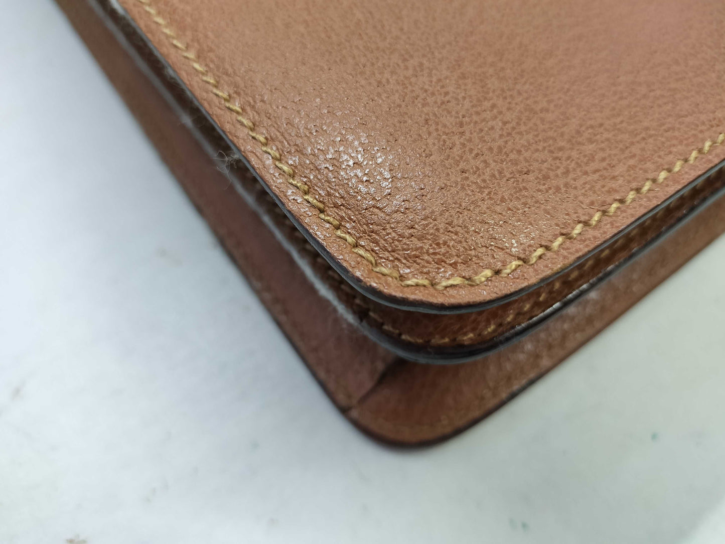 GUCCI Bamboo Leather Briefcase 015.1046.3304 Camel Business Bag