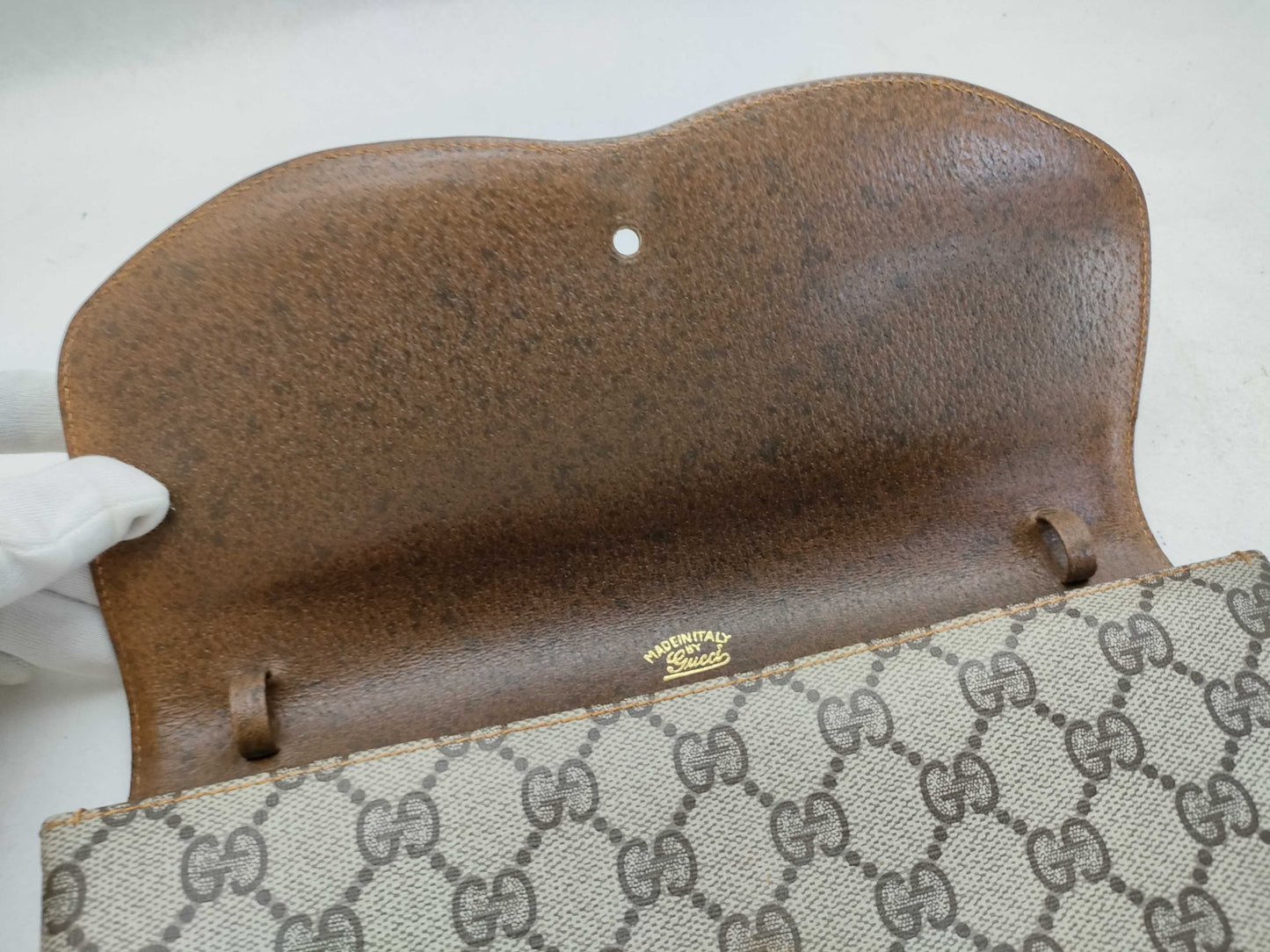 GUCCI GG Supreme Gucci Old Gucci GG Supreme Second Bag Brown Second Bag