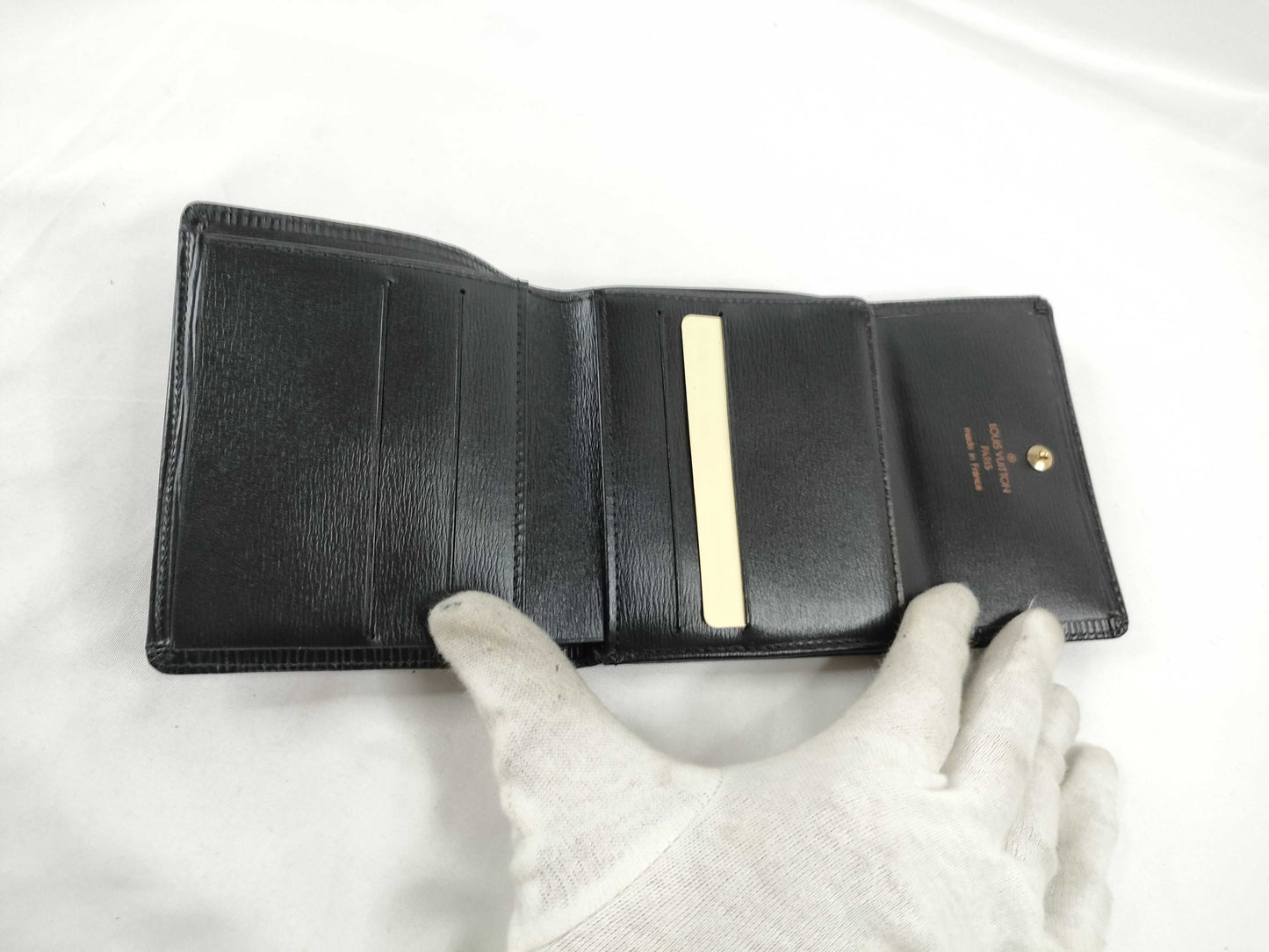 LOUIS VUITTON M63482 Epi Leather LV Epi Porte Monnaie Bi-fold Carte Credit M63482 SP0944 Wallet