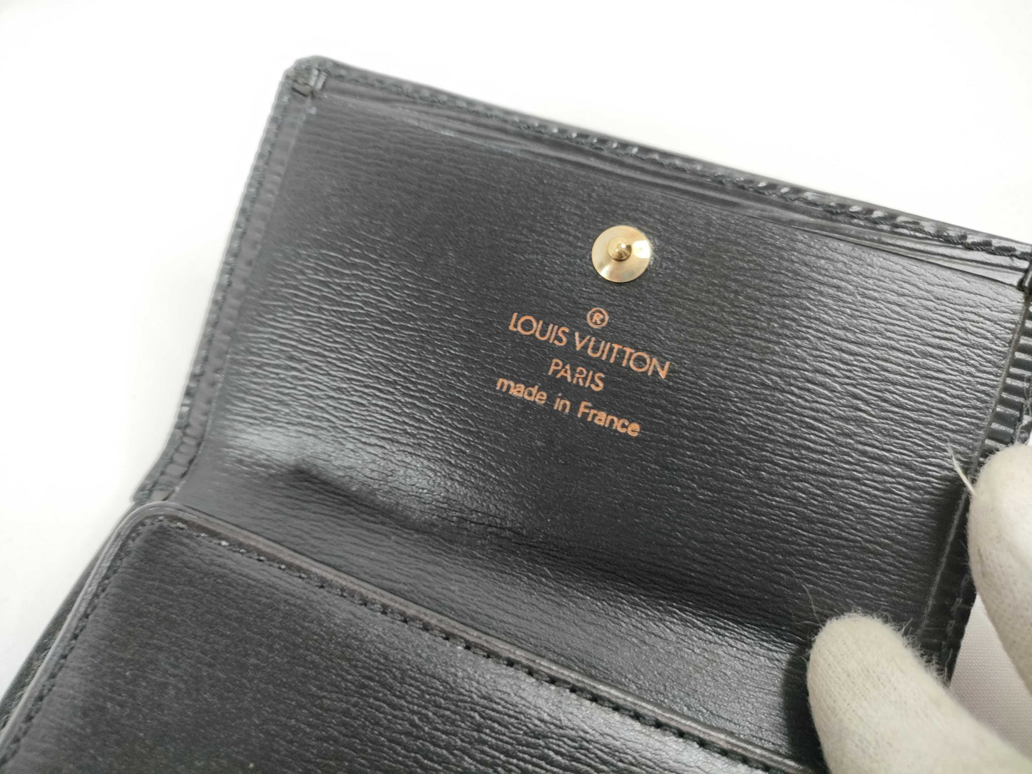 LOUIS VUITTON M63482 Epi Leather LV Epi Porte Monnaie Bi-fold Carte Credit M63482 SP0944 Wallet
