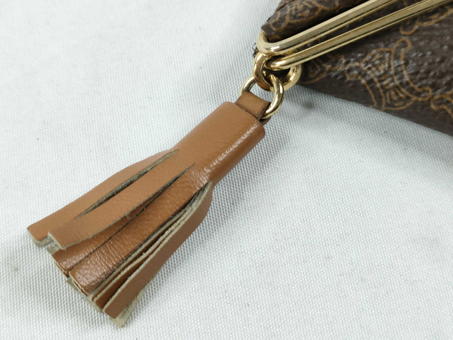 CELINE Macadam PVC Pouch M07 Brown Coin Case