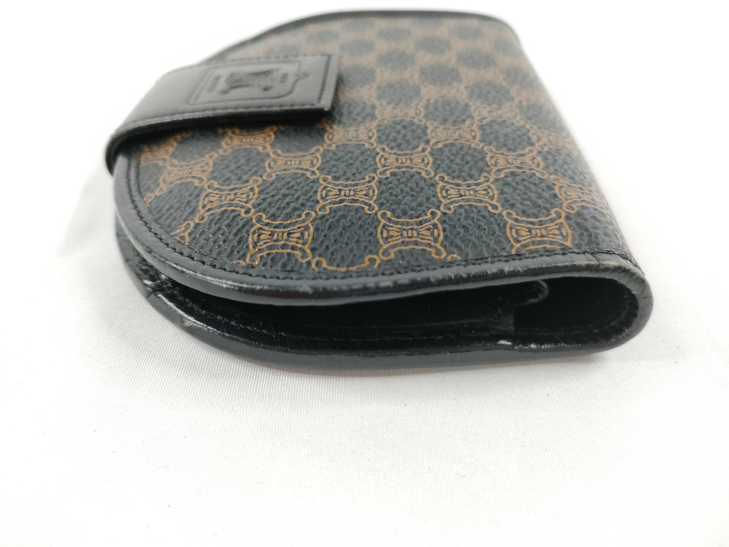 CELINE Macadam PVC Bifold Wallet M/96 Brown x Black Wallet