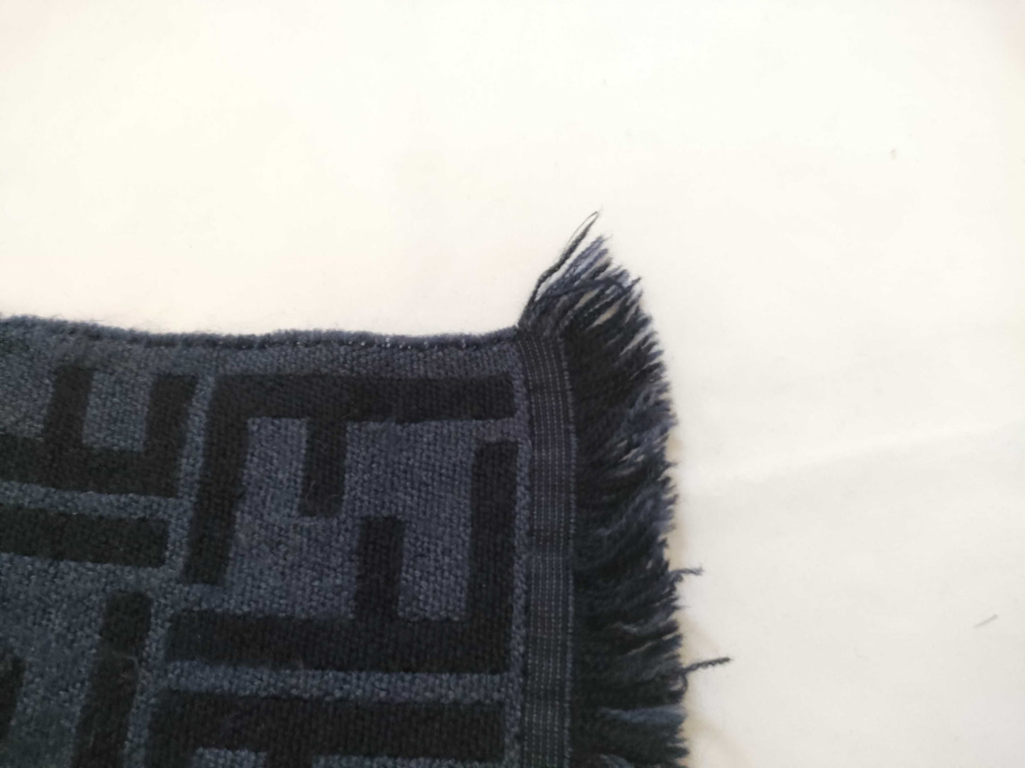 FENDI Zucca pattern Fendi Zucca wool scarf navy Other accessories