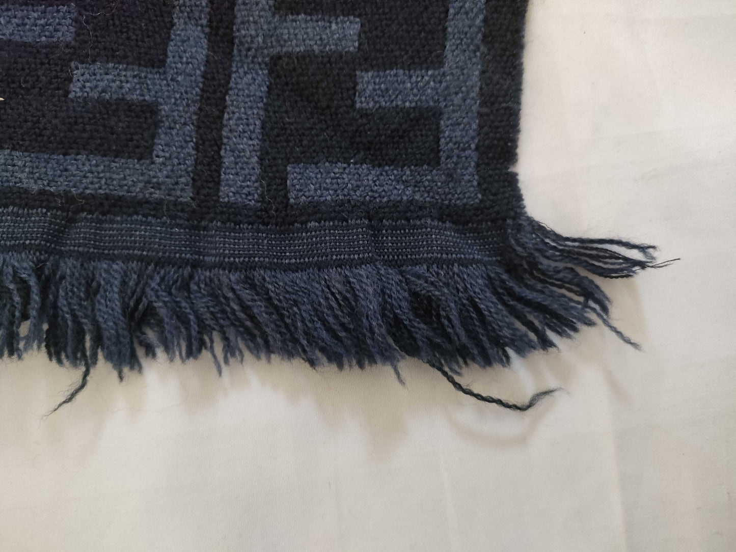 FENDI Zucca pattern Fendi Zucca wool scarf navy Other accessories