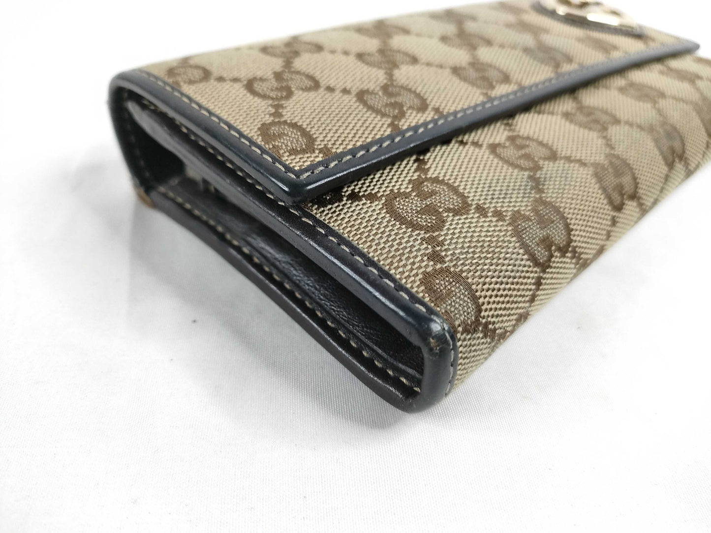 GUCCI GG Canvas Long Wallet 251861/476442 Brown Wallet