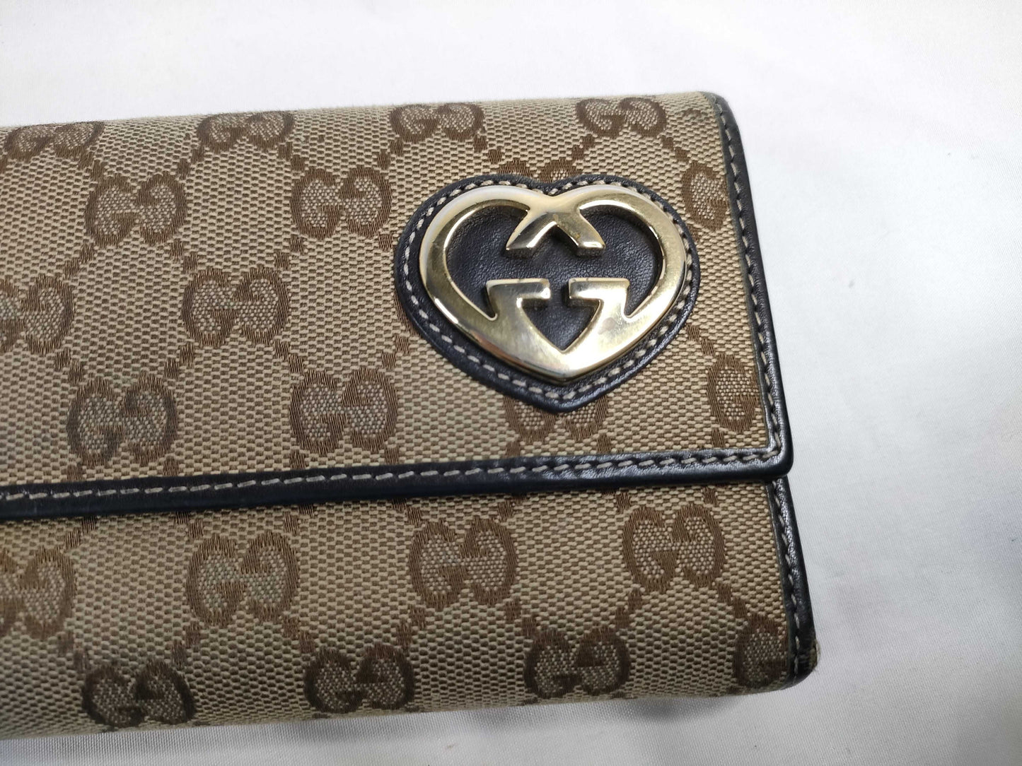 GUCCI GG Canvas Long Wallet 251861/476442 Brown Wallet
