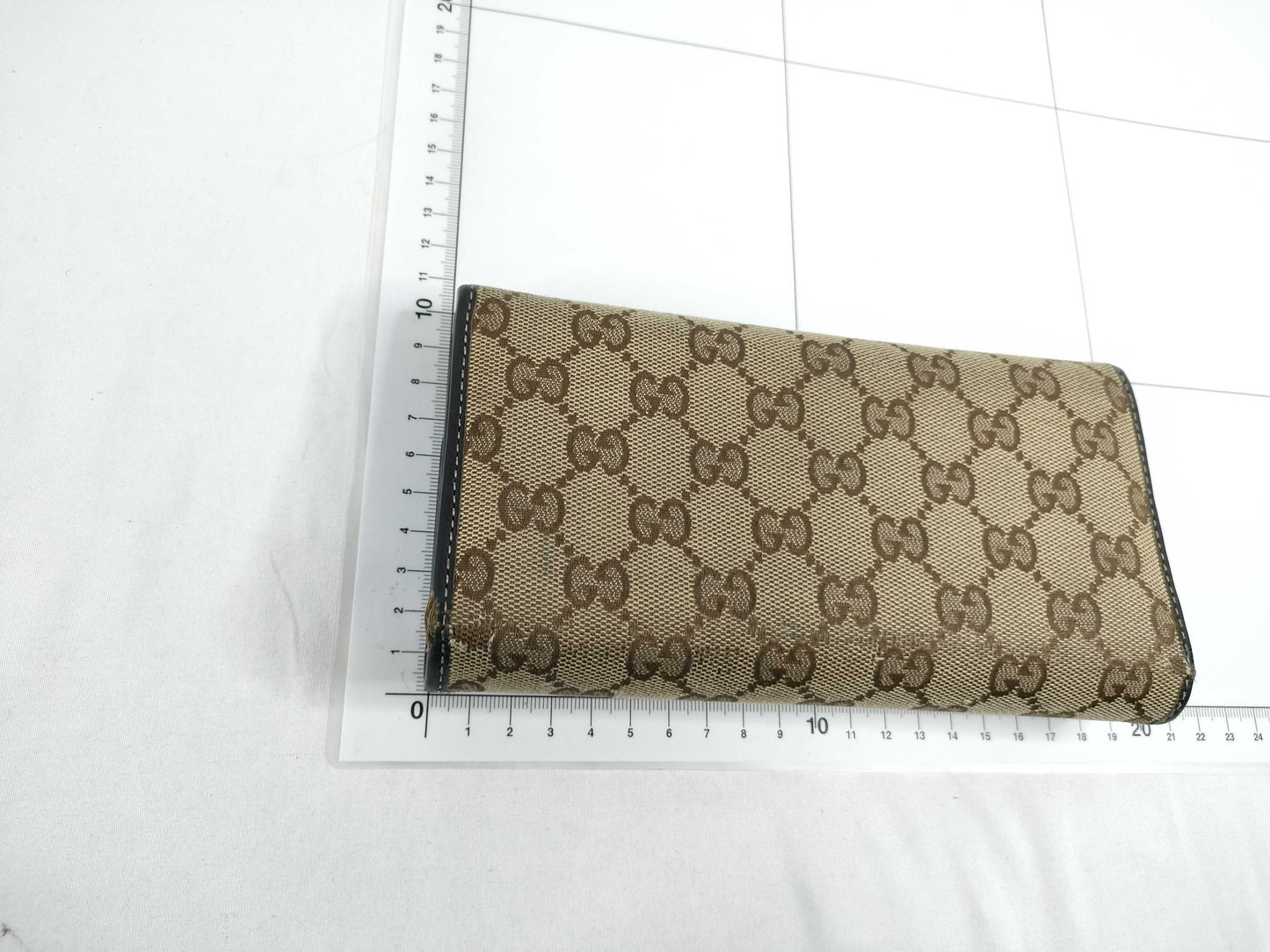GUCCI GG Canvas Long Wallet 251861/476442 Brown Wallet