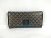 CELINE Macadam PVC Long Wallet, Size M/96, Brown x Black