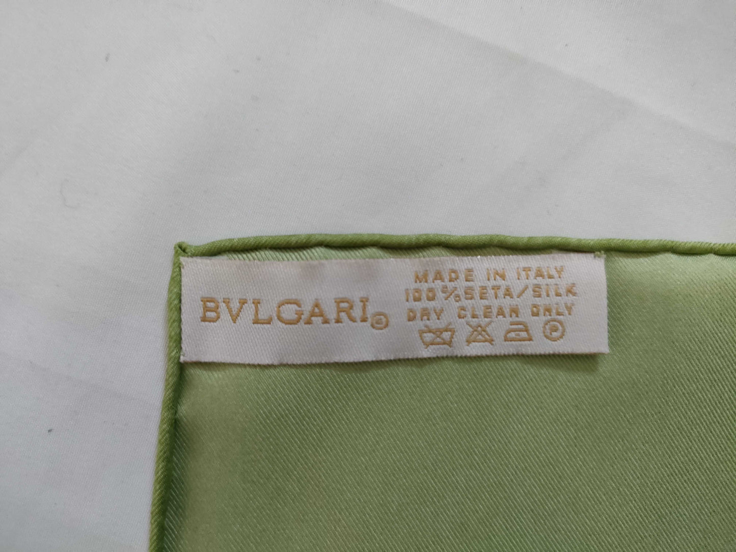 BVLGARI Bulgari Silk Scarf Green Other Accessories